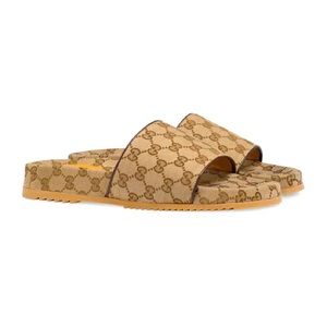 Men’s Gucci GG Canvas Slide Sandal